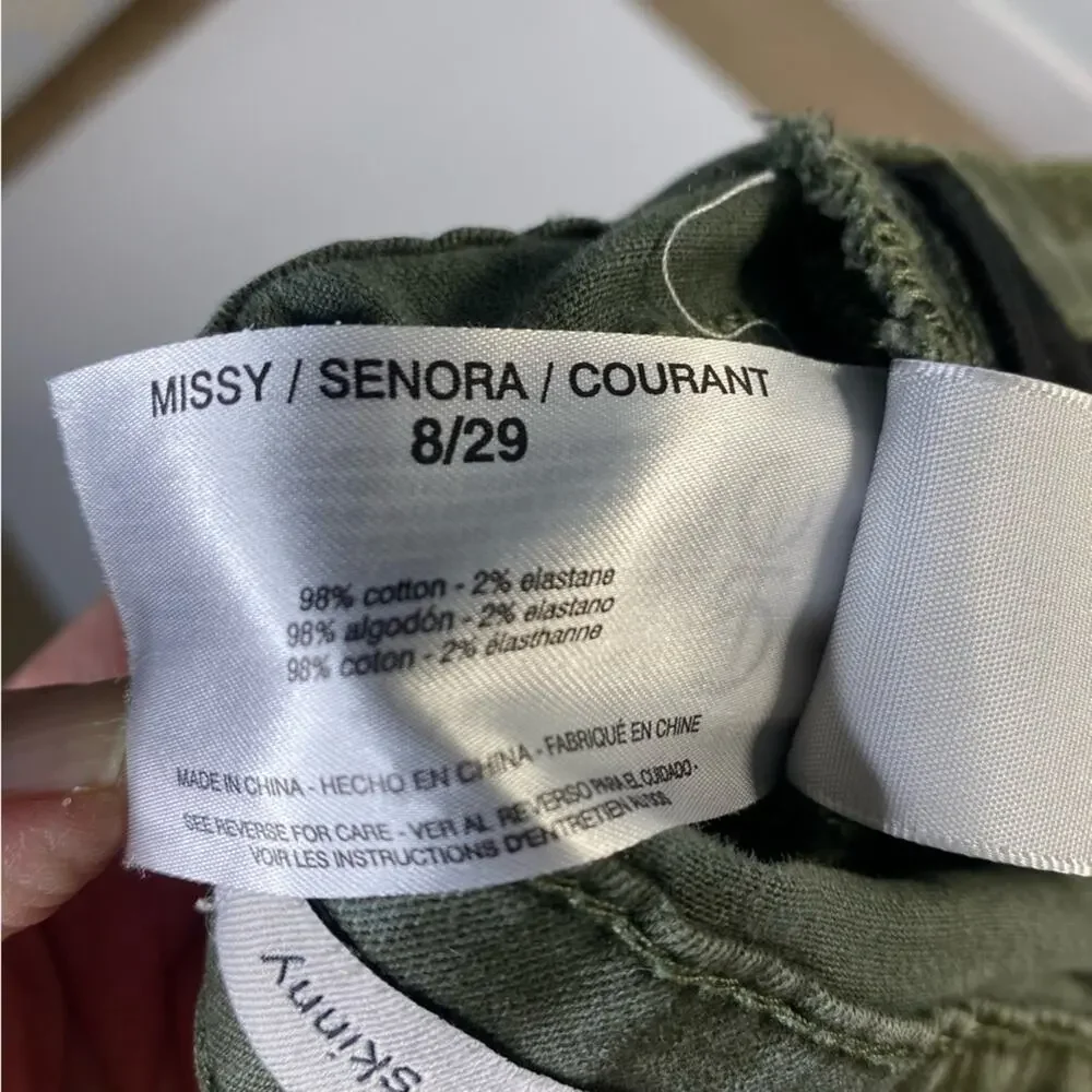 Social Standards by Sanctuary High Rise Skinny Camo size 8/29